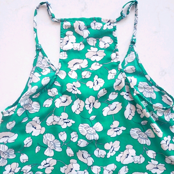 Cynthia Rowley Green Floral Tank Top Size Small - Picture 6 of 7